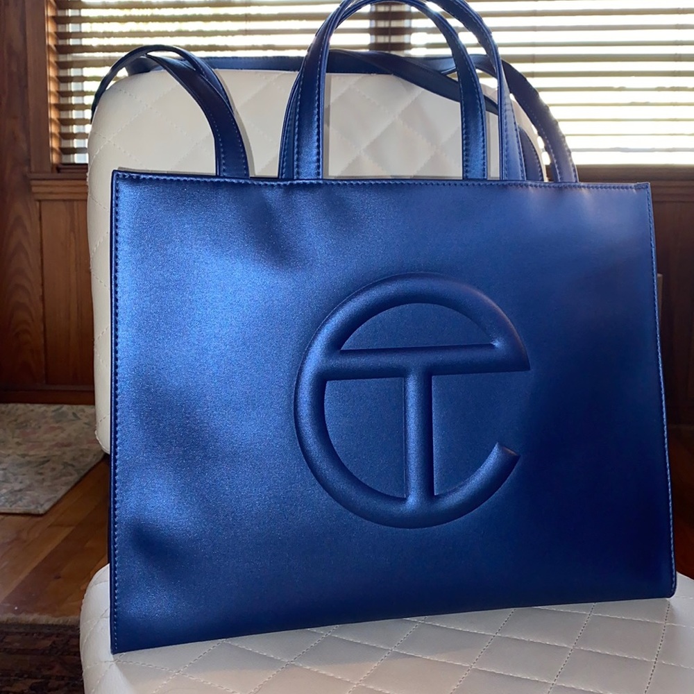 EUC Telfar Cobalt Medium Shopping Bag